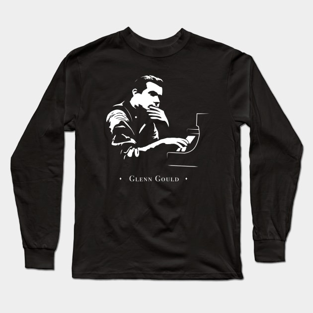 Glenn Gould Long Sleeve T-Shirt by Woah_Jonny